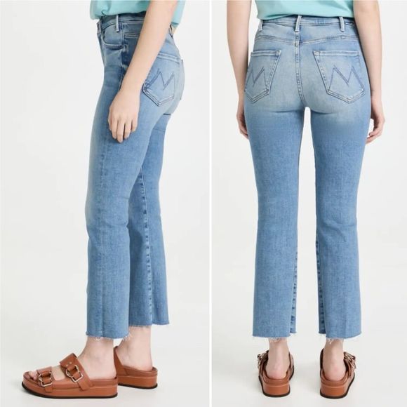 Mother Denim Au Revoir The Hustler Ankle Fray Flare Jeans Size 26 - Picture 14 of 15